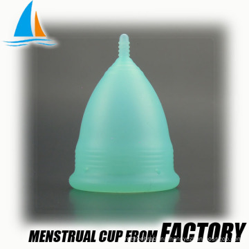 Reusable silicone menstrual womens period cup